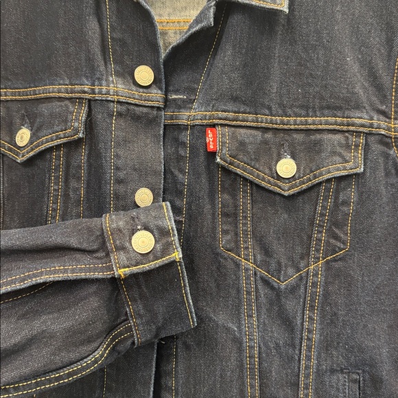 Levi's Dark Blue Denim Jacket - Picture 9 of 10